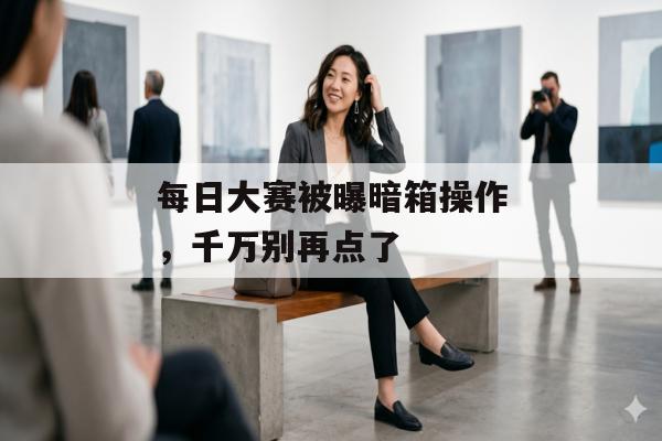 每日大赛被曝暗箱操作，千万别再点了