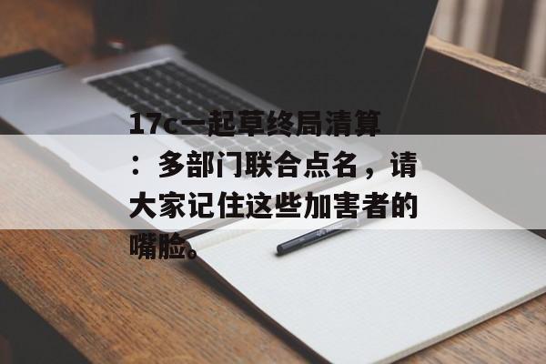 17c一起草终局清算：多部门联合点名，请大家记住这些加害者的嘴脸。